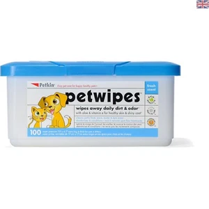 Gentle Pet Wipes - 100 Alcohol-Free Wipes for Dogs & Cats - 16 Fl Oz - Picture 1 of 2