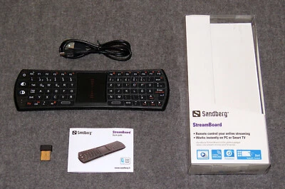 Sandberg Funk Mini Tastatur Maus USB für HTPC Mini PC / Computer / Raspberry Pi - Bild 1 von 3