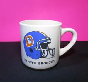 1990 Super Bowl XXIV SB 24 Ceramic Coffee Mug Denver Broncos NFL 3.5" Tall - Picture 1 of 5