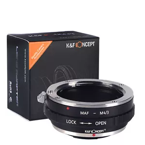 Adaptador de montaje de lente K&F concepto para lente de montaje Minolta (AF) a cámara de lente Micro43 - Imagen 1 de 9