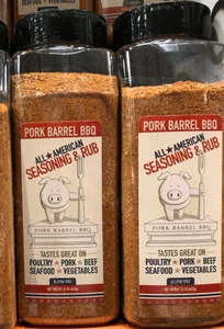 2 Jars Pork Barrel BBQ All American Seasoning Rub Made in USA 22oz Ancho Chili - Picture 1 of 7