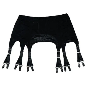 Luxallacki Stretchy Mesh 6 Straps Suspender Belt 12 Claws Plus Girdle Garter - Picture 1 of 11