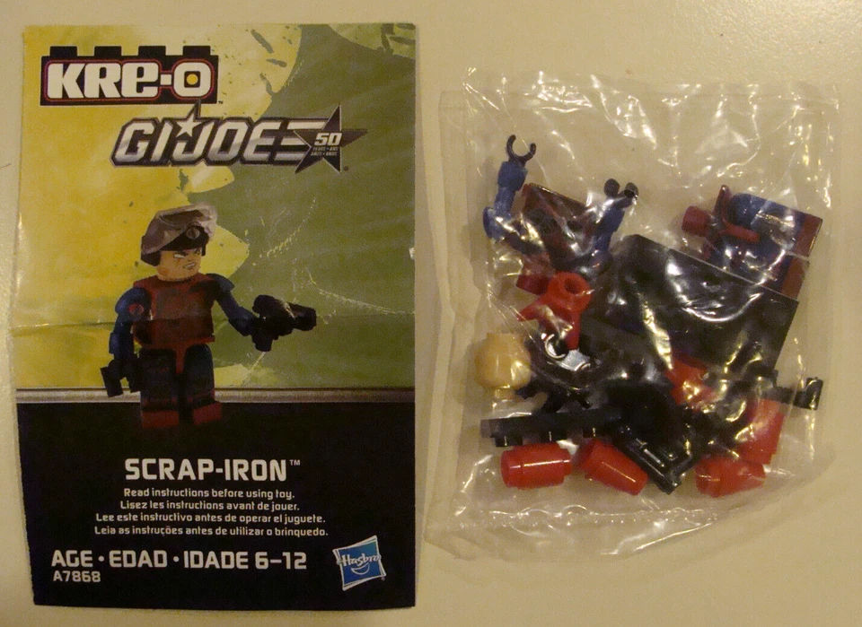 2013 Kre-O G.I. Joe Collection 3 ~Scrap Iron~ figure..BRAND NEW/SEALED - Image 1 of 1