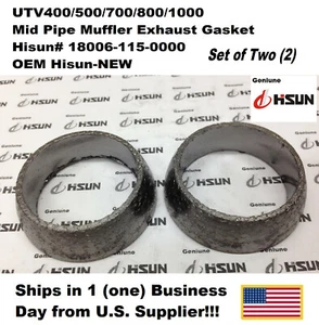UTV,400,500,700,800,1000, MID PIPE MUFFLER EXHAUST GASKET,Hisun# 18006-115-0000 - Picture 1 of 14