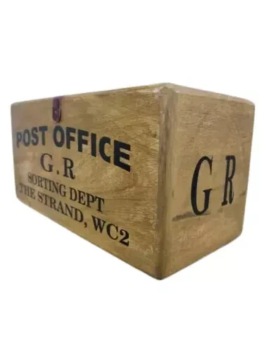Vintage Style POST OFFICE Wooden Box / Crates Storage - Image 1 of 4