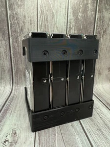Set of 2 - 4 Bay 3.5in HDD Hard Drive Rack Cage Holder for NAS/Farming/External - Picture 1 of 4