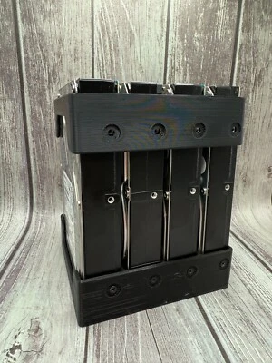 Set of 2 - 4 Bay 3.5in HDD Hard Drive Rack Cage Holder for NAS/Farming/External - Image 1 of 4
