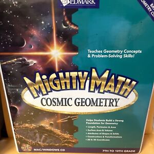Mighty Math Cosmic Geometry MAC/Windows CDs And Binder 7-10th Grade