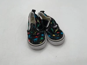 Vans Off The Wall Dinosaurs Toddler Shoes Size 7.5 - Picture 1 of 6