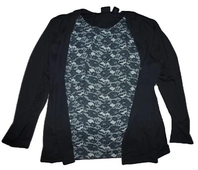 George 18/20W черная куртка рубашка встроенный бак кружева (K12) - Изображение 1 из 2