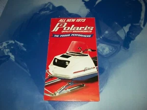 Vintage Snowmobile 1973 Polaris Colt Charger Mustang Sales Pocket Brochure NOS - Picture 1 of 3