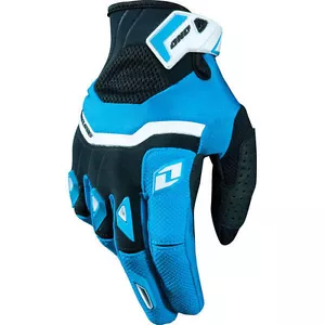 New One Industries Armada gloves 10 Large  MX ATV Dual Sport cyan/black glove - Picture 1 of 1