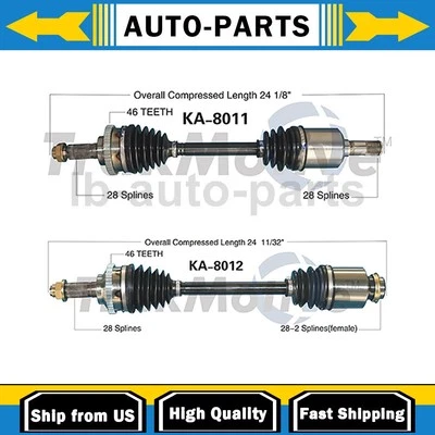 适用于起亚 Sephia 2X TrakMotive 前左前右 CV 轴轴 — 第 1/4 张图片