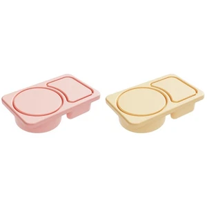 Reusable Compartment Silicone Snack Containers 2pc - Perfect for On-the-Go - Bild 1 von 16