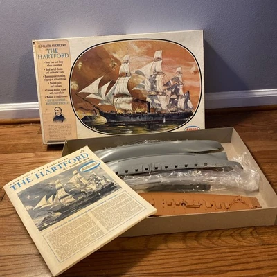 Rare Vintage 1966 Aurora The Hartford Ship Model Kit W/Instructions 441/600 - Image 1 of 4