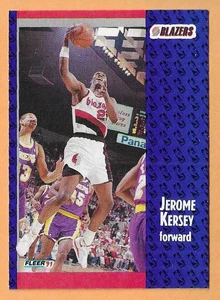 JEROME KERSEY PORTLAND TRAIL BLAZERS #170 FLEER 1991 - Picture 1 of 2