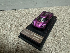 FrontiArt 1/43 Koenigsegg Agera R Purple VHTF Broken Wing - Picture 1 of 8