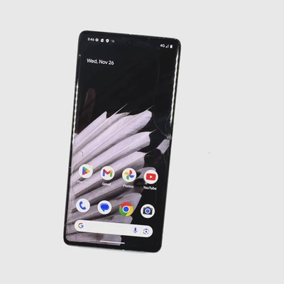 Google Pixel 7 Pro 128GB Hazel Unlocked Smashed Screen Works Perfectly 910 - Image 1 of 4