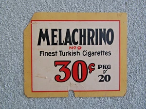 Melachrino Zigaretten Poster Original Antik Druck - Bild 1 von 4