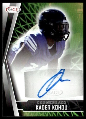 2022 SAGE Autographs Green Kader Kohou Auto Texas A&M University-Commerce Lions - Image 1 of 2