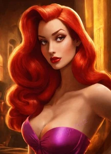 Jessica Rabbit -13”x19"Fine Art Print - Only 6 hand numbered prints made - Picture 1 of 5