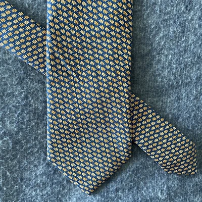 Corbata de seda naranja Vineyard Vines para hombre Marthas Vineyard hojas de otoño Foto 1 de 4