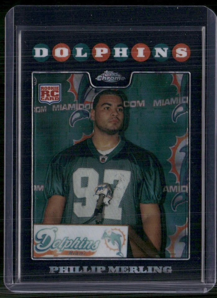 2008 Topps Chrome #TC241 Phillip Merling Xfractors - Image 1 of 2