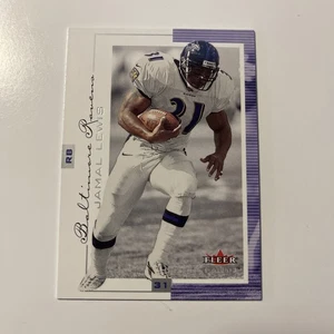 2001 Fleer Genuine Football Jamal Lewis Baltimore Ravens Card #72 - Picture 1 of 2