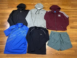 Herren Sportpaket Erwachsene Größe Large Nike Under Armour 6-teilig Hoodies Tops Shorts - Bild 1 von 9