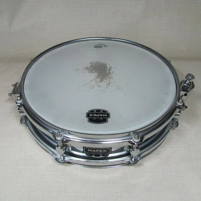 MAPEX MPX STEEL PICCOLO SNARE DRUM 13 X 3.5 INCHES GOOD JUST NEEDS SNARE WIRES - Image 1 of 4