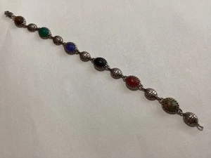Whitney Kelley 7 1/2" Sterling Skarabäus Edelstein Armband - Bild 1 von 4