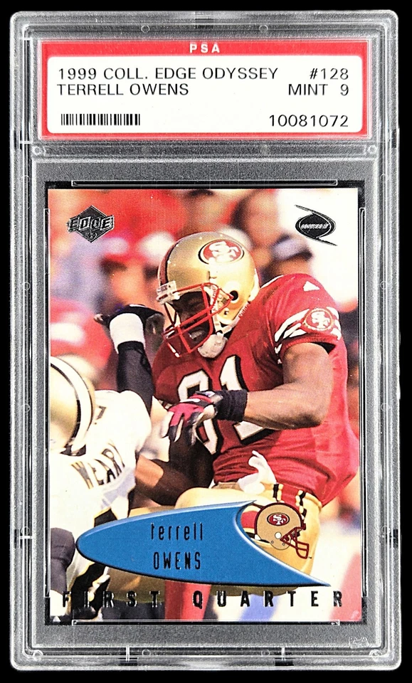 Terrell Owens 1999 Collector'S Edge Odyssey #128 PSA 9 - Image 1 of 2