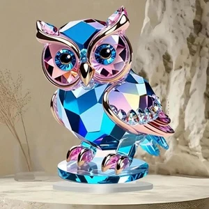 Owl Ornament Home Decor Acrylic Animal Gift for Bird Lovers Accents for Desktop - Picture 1 of 6