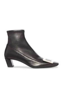 Roger Vivier Belle Vivier Black 45mm Leather Boots New & Authentic - Picture 1 of 3