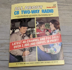 All About CB Two Way Radio Radio Shack Book 1977 Second Edition First Printing - Picture 1 of 8