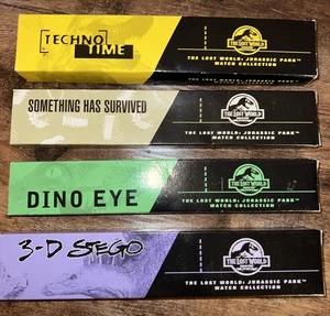 NIB Set Of 4, 1997 Burger King Jurassic Park The Lost World Watchs - Picture 1 of 6
