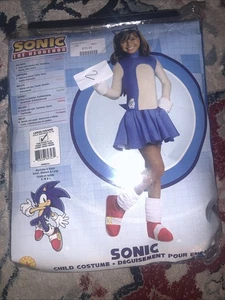 Sonic Girl Hedgehog Boom Video Game Animal Fancy Dress Halloween Child Costume - Picture 1 of 6