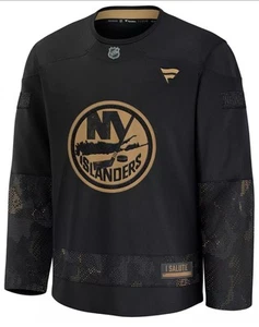 Gr. L Fanatics NHL Hockey New York Islanders Military Salute Trikot schwarz NEU - Bild 1 von 4