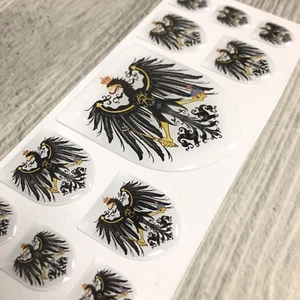 Prussian Eagle domed emblem decal stickers car tuning - Picture 1 of 5