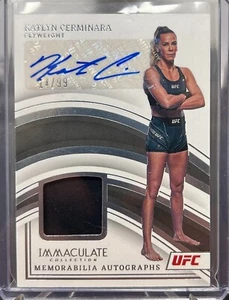 2023 Panini Immaculate UFC Patch Autograph Katlyn Cerminara /99 - Picture 1 of 2