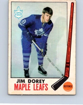 VINTAGE HOCKEY CARD OPC   1969 JIM DOREY TORONTO MAPLE LEAFS NO435 - Image 1 of 2