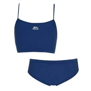 ✅ Bikini sportivo Slazenger costume da bagno costume da bagno swim suit costumi da bagno blu scuro - Foto 1 di 3