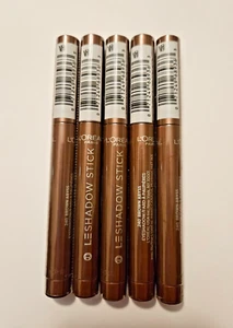 5 LOT L'Oreal Paris Le Shadow Eyeshadow stick 240 Brown Abyss Shimmer NEW - Picture 1 of 6