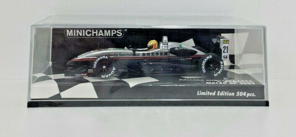 Model Car 1:43 Minichamps Dallara Mercedes F302 Lewis Hamilton Macau 2004 - Image 1 of 4