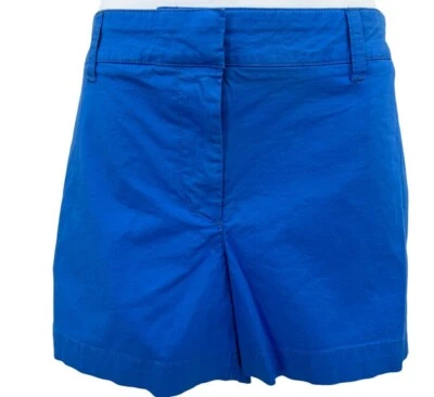 Cremieux Heritage Jenna Short Azure Isle Blue Flat Front Shorts Womens Size 14 - Imagem 1 de 4