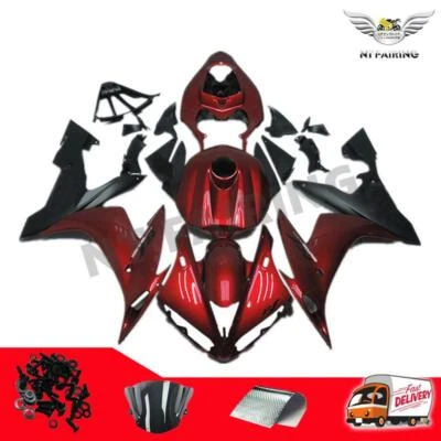 NTB Injection Red Black ABS Plastic Fairing Fit for 2004-2006 Yamaha YZF R1 t001 - Image 1 of 4