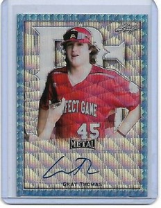 Gray Thomas 2020 Leaf Perfect Game Auto SP #1/1 Proof Wave Platinum