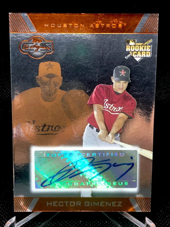 2007 Topps Co-Signers Silver Gold Baseball Card #106 Hector Gimenez AU/100 - Image 1 of 4