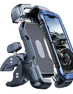 Motorcycle Phone Mount Holder [150mph Wind Anti-Shake 7.2inch Big Phone Friendly - Picture 1 of 7