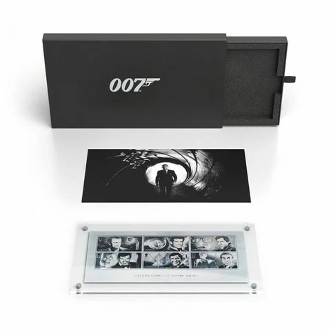 Royal Mail James Bond - Limited Edition - Silver Stamp sheet Cover